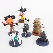 6pcs/set The Nightmare Before Christmas Jack Skellington Figure Toys 7-11cm - £16.98 GBP