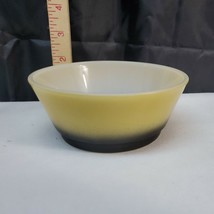 Anchor Hocking Fire King two tone yellow black Cereal Soup Bowl Nice! 22... - £7.66 GBP