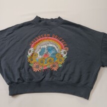 O’Neill Daydream Drifter Women's Small Blue Crewneck Cropped Pullover Sweatshirt image 13