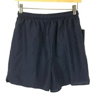 NWT Womens Size Medium New Balance Navy Blue Stretch Waist Athletic Shorts - $19.59