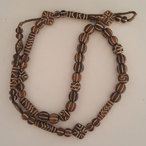 Burmese Pumtek Heirloom Etched Beads Necklace - Nepal - £79.63 GBP