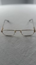 Safilo Italy LIBRARY 1321 000 52-21-145 Gold Eyeglasses Frame - £38.13 GBP