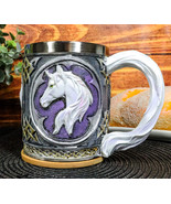 Medieval Royal Magical Enchanted Kingdom Rare Unicorn Beer Stein Tankard... - $34.28 CAD