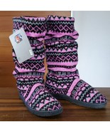 New York Jets Boots Size 7/8 NWT Slippers Knit Fleece Lined Pink Rubber ... - £33.91 GBP