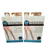 Therafirm Compression Socks Size L Black Knee 20-30 mmHg Lot 2 Paks Hosi... - $48.46