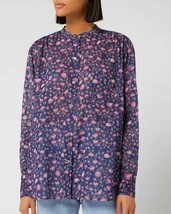 Isabel Marant Etoile Women&#39;s Mexika Floral Printed Blouse Tunic Shirt Top L 38 - £55.15 GBP