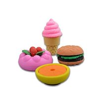 PG COUTURE 3D Funky Fast Food Burger,Pastry,ice Cream Pack of 4 Stationa... - $13.94