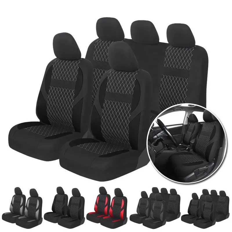 AUTOYOUTH Soccer Ball Style Car Seat Covers Set Universal Fit Most Interior - £26.98 GBP+