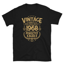 Vintage 50th Birthday Funny Tshirt 1968 Perfectly Aged T-shirt - £15.81 GBP