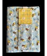 New Handmade Bumble Bee Quilted Journal &amp; Pen Holder Set - $10.00