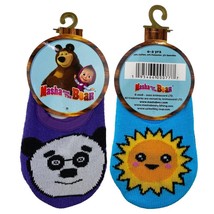 Masha and The Bear Anti-slip 2 pair kids socks set - $11.99