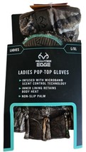REALTREE Edge Womens Hunting Pop-Top Mitten Gloves Microban Non-Slip NWT... - £10.25 GBP