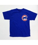 Majestic MLB Chicago Cubs Short Sleeve Cotton Tee Youth S M L Blue Shirt - $7.00