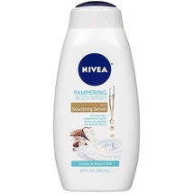 NIVEA Coconut and Almond Milk Body Wash with Nourishing Serum, 20 Fl Oz Bottle - £17.57 GBP