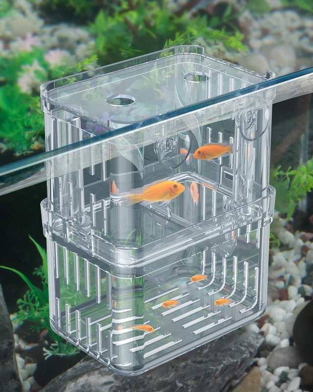 Pawfly Aquarium Breeding Box - Transparent Plastic Breeder Box for Fish Tank, Fr Item image 10