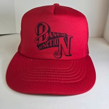 80s Capital Banning Junction Red Mesh Foam Snapback Trucker Cap Philippines - $34.95