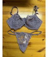 VICTORIA'S SECRET DREAM ANGELS push up without Padding Bra thong set 32D... - $33.65