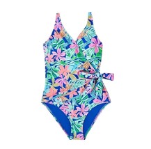 Members Mark Womens Size Large One-Piece Swimsuit Wrap-Style Hawaiian Fl... - $366.18 MXN