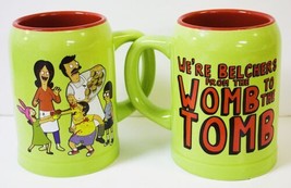 Bob&#39;s Burgers We&#39;re Belchers From the Womb to the Tomb 20 oz Ceramic Bee... - $14.50