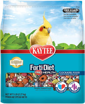 Kaytee Forti Diet Pro Health Cockatiel Food 20 lb (4 x 5 lb) Kaytee Forti Diet P - £97.39 GBP