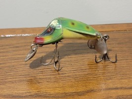 Antique Jamison Frog Spot Wig L Twin Spinner Lure - £25.31 GBP