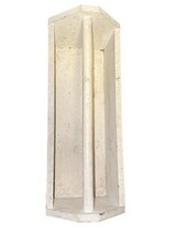 Vintage White Wood Tote Tool Box Garden Caddy Carry Handle Farmhouse image 8