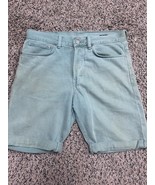 Men&#39;s Green Denim Shorts Sz 32 - Ampersand Denim &quot;&amp;&quot; - Cuffed - Slim - $15.90 CAD