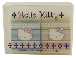 Eraser Hello Kitty Pink Blue Sanrio USA 2004 Kawaii School Radiergummi Vintage - £10.26 GBP