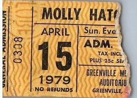 Molly Hatchet Ticket Stumpf Greenville South Carolina April 15 1979 - $49.48