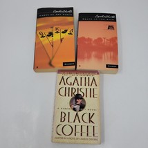 AGATHA CHRISTIE Hercule Poirot books paperback Lot 3 Death On Nile/Black Coffee - £9.54 GBP