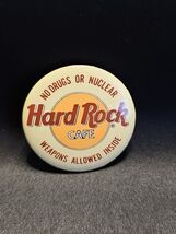 Vintage 1980s Hard Rock Cafe Pinback-No Drugs Or Nuclear Pin Back Made i... - €13,09 EUR