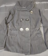 Rue 21 Black Pea Coat Women&#39;s Small Wool Blend Winter Dress Coat Double ... - £14.46 GBP