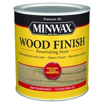 1 qt Minwax 70048 Classic Gray 271 Wood Finish Oil-Based Wood Stain - £19.65 GBP