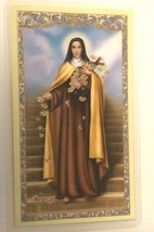 Saint Therese of Lisieux/St Therese of the Child Jesus LaminatedPrayer C... - £1.55 GBP
