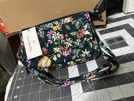Vera Bradley Women&#39;s Cotton Wallet Crossbody Purse with RFID Protection ... - $52.44