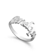 Personalized Name Ring 925 Sterling Silver Custom Bold Gift  - $69.99
