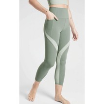 Athleta 532560 Stash Pocket 7/8 Tight Sage Green Plus Size Women&#39;s 3X NWT $89 - £18.21 GBP