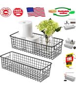 Freestanding Rustic Wire Baskets - 2 Pack for Versatile Storage Solutions - $508.39 MXN