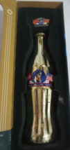 Coca-Cola Atlanta 1996 Olympic Gold Bottle Torch Flame in Box and Lapel Pin - $14.36