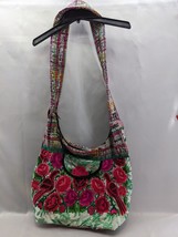 Fair Trade Floral Embroidered Patchwork Bohemian Hobo Slouch Crossbody Bag (B2) - £27.52 GBP