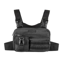 Tactical Inspired Sports Utility Chest Pack. Chest Bag For Men With Built-In Pho - £43.84 GBP