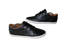 Lacoste Bayliss VULC PRM black leather Fashion sneakers sz 10/43 - £22.03 GBP