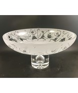 Leandra Drumm Signed Etched Frosted Art Glass Wedding Bowl, OBO - €119,41 EUR Leandra Drumm Signed Etched Frosted Art Glass Wedding Bowl, OBO - €119,41 EUR