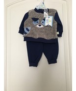 2 Piece Duck Duck Goose Baby Boys Jogging Suit Outfit Size 0/3 Months - £32.95 GBP