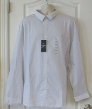 Calvin Klein &amp; Co Long Sleeve Button Front  Shirt White Men&#39;s XXL  NWT - $20.64