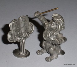 Schmid Fine Pewter 1978 Figurines 0040 LION CONDUCTOR AND STAND - RARE G... - $87.29