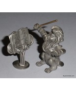 Schmid Fine Pewter 1978 Figurines 0040 LION CONDUCTOR AND STAND - RARE G... - £69.68 GBP