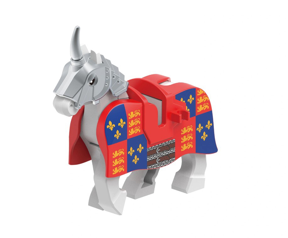 Lion Heart Knight War Horse Animal Custom Minifigures - $9.46