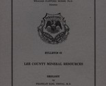 Lee County Mineral Resources, Mississippi by Franklin Earl Vestal - $16.99