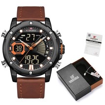 NAVIFORCE Men Watch with Box Set for Sale Men&#39;s Sport Watch LED Analog D... - $64.06